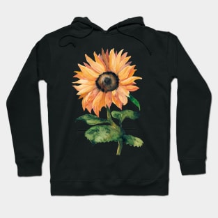 Sunflower Watercolor Hoodie